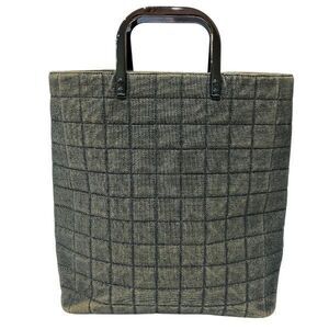 Chanel Chocolate Bar Denim Bag Handbag Ladies